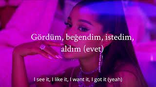 Ariana Grande 7 Rings Türkçe çeviri Resimi