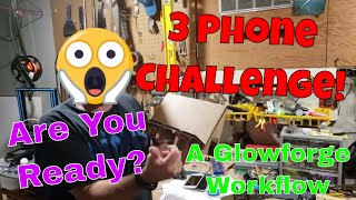 Three phones, one stand! Cardboard, Tinkercad and the Glowforge converge!