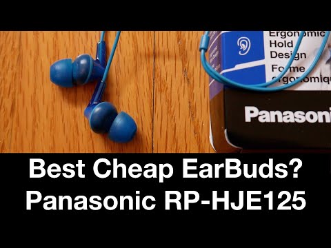 Best Cheap Earbuds of 2020? - Panasonic RP-HJE125 Ergofit