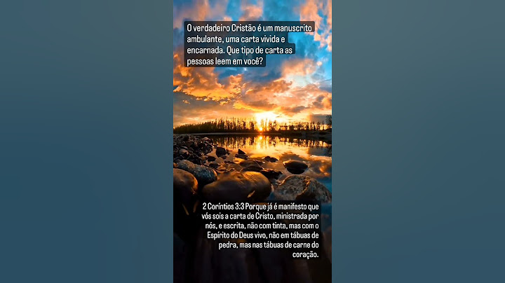2 Coríntios 3:3