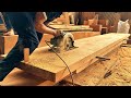 Ingenious Woodworking Techniques // Build Carved Table Extremely Beautiful Woodworking ND