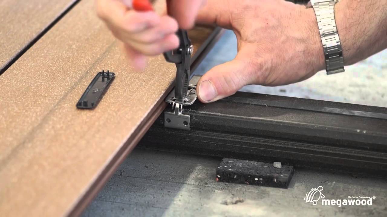 megawood SIGNUM Dielen mit Rastklammer verlegen