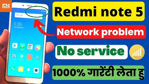 Redmi note 5 network problem | Redmi note 5 no network - no service - emergency call - no signal ||