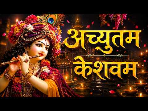 अच्युतम केशवं कृष्ण दामोदरम् | Achyutam Keshavam 🔱 | अच्युतम केशवं | Krishna Bhajan | Bhakti Song