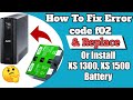 How To Fix Error Code F02 & Replace Or Install APC UPS Pro XS 1500 For Models  BX1500, BX1300.
