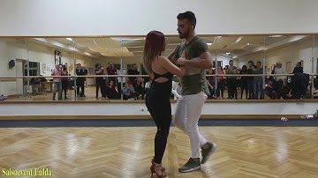 Victor & Cristina - Bachata Sensual - Intermedio II (with explanations) - Fulda Salsaevent 2017