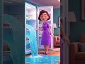 Little girl secretly eats French fries #shorts #animation #shortsviral #unfrezzmyaccount