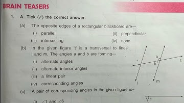 Class 6 math chapter 11 brain teasers dav public school ।। DAV Class 6 chapter 11 brain teasers