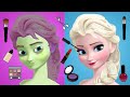 Paper Dolls Dress Up | Elsa make up beauty