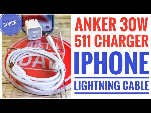 NEW 2022 Anker Nano 3 GaN 511 iPhone 30W Charger USB-C to Lightning Cable Bio Based