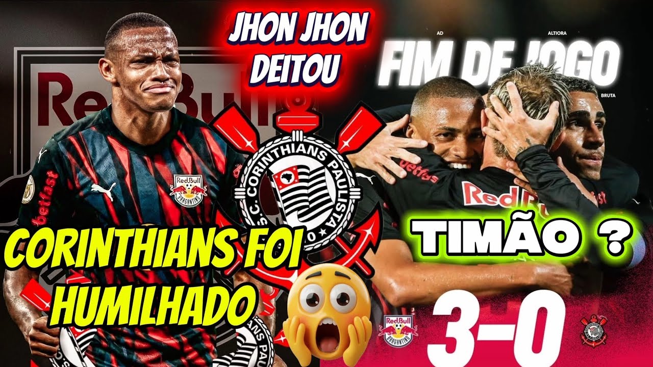 CORINTHIANS FOI HUMILHADO EM BRAGANÇA RED BULL 3 X O CORINTHIANS, PÓS JOGO 