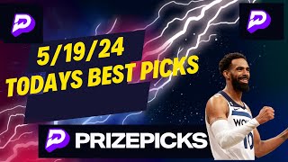 PRIZEPICKS NBA SUNDAY - 5/19/24 FREE PICKS!! - BEST PLAYER PROPS - BEST NBA BETS