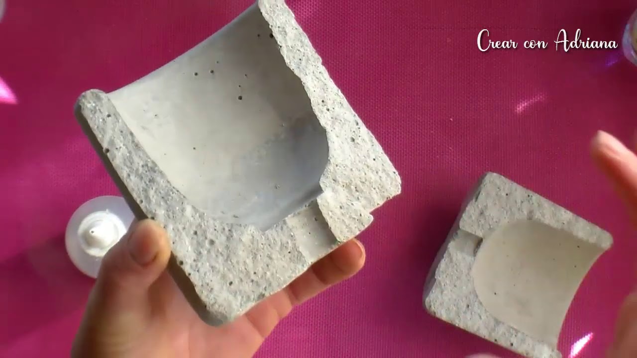 Como pegar macetas cuarteadas de cemento/2 alternativas fáciles cemento y silicona liquida