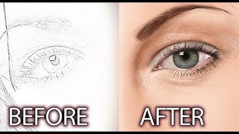 Photoshop Digital Painting Tutorial - Realistic Eyes Part 1