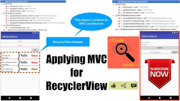 AAA - Part 7, Applying MVC for RecyclerView | Actual MVC Finale