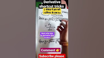 😱 Differentiation IIT JEE||JEE 2022 ||Differentiation class 12th shortcut tricks #shorts #letssikho
