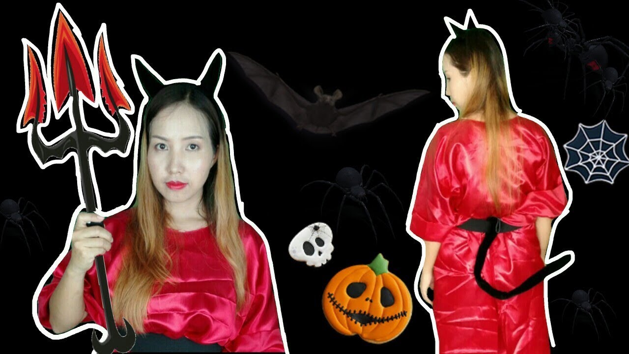 DIY How To Make Devil Horns And Tail 