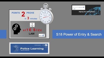 Power of Entry & Search S18 PACE: Points to Prove in 3 Minutes