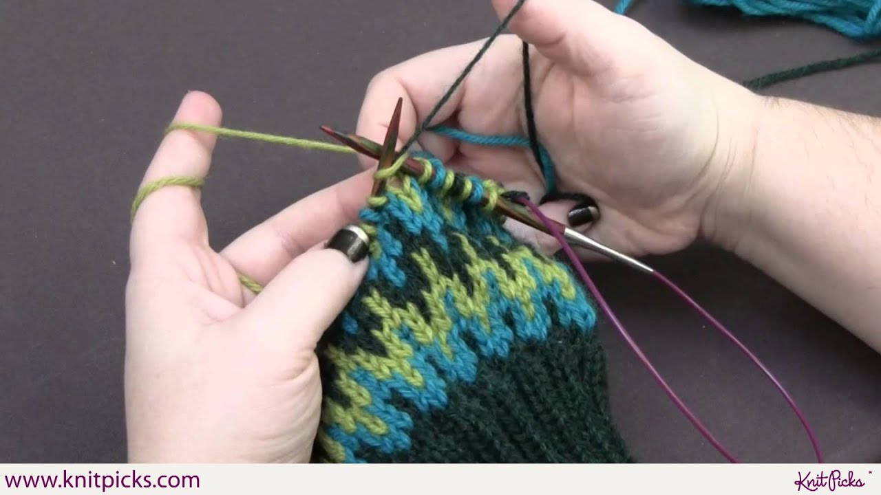 Three Color Stranding - Knitting Tutorial 