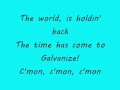 Chemical Brothers Galvanize Lyrics Chemical Brothers Galvanize Lyrics