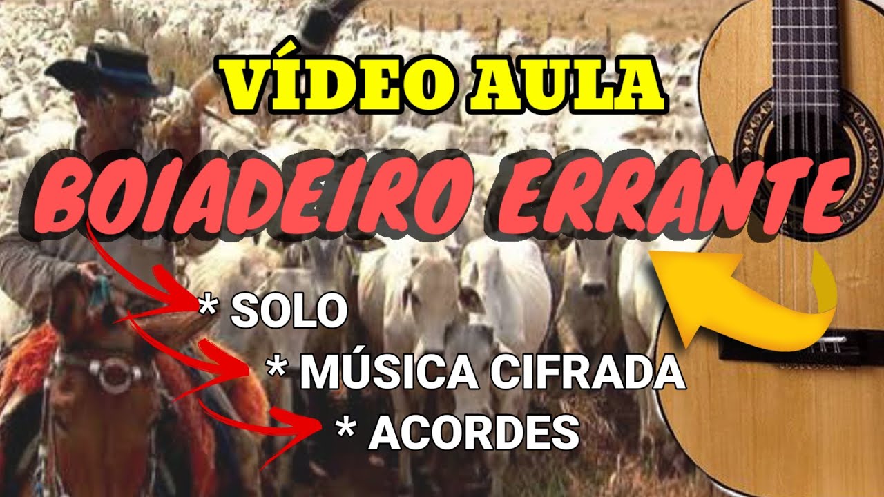 Vídeo Aula - Boiadeiro Errante - Passo a passo para Iniciantes
