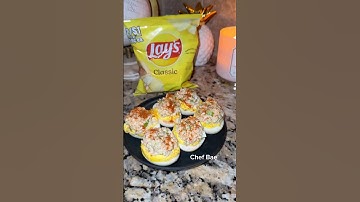 Big Back Tuna Deviled Egg Boats 🚤 #chefbae #deviledeggs #tuna