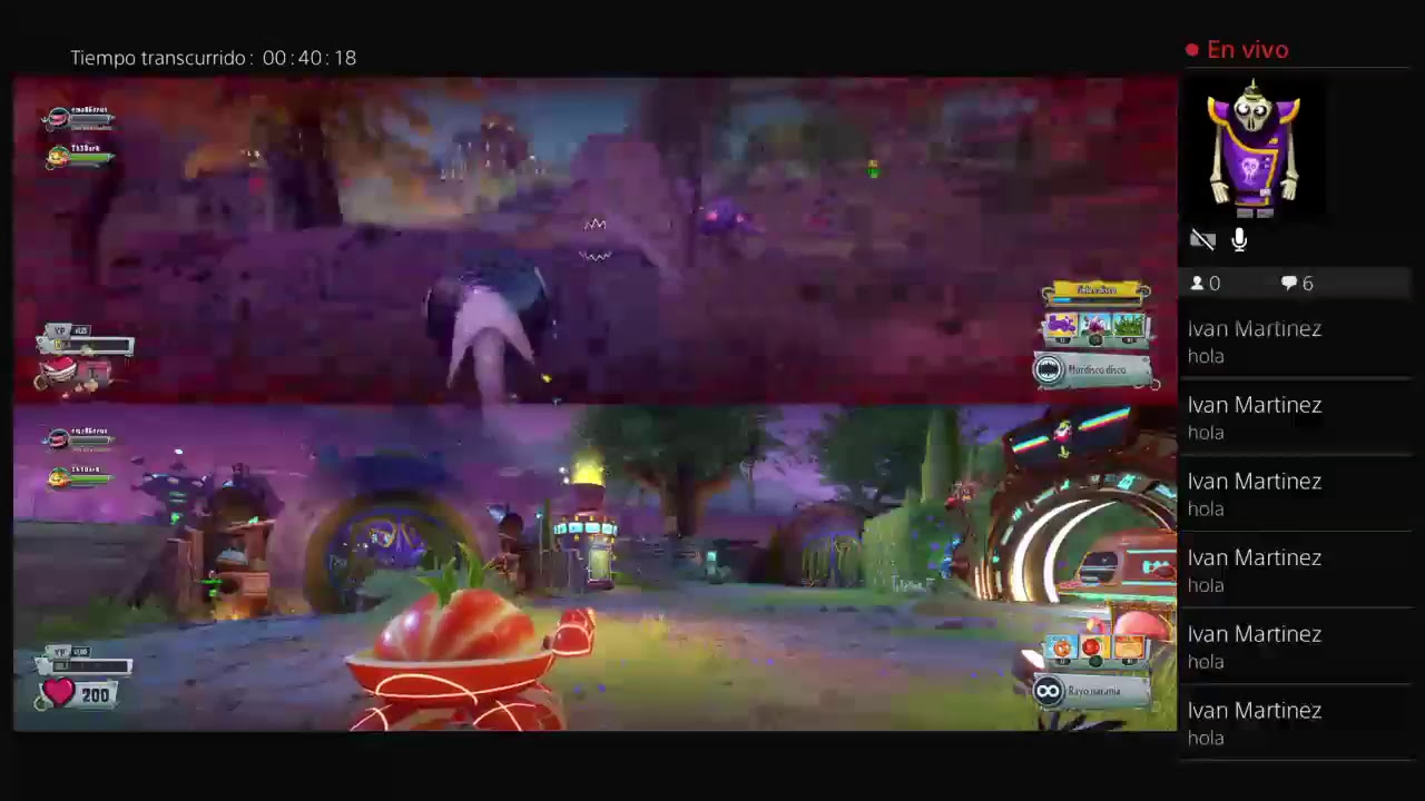 Transmisión PS4 de Plants vs Zombies GW2 en modo defender la bandera ...
