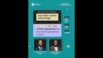 END OF YEAR CONFERENCE - How to Turn 10+ years of Work Experience into Your Tech Superpower in 2026