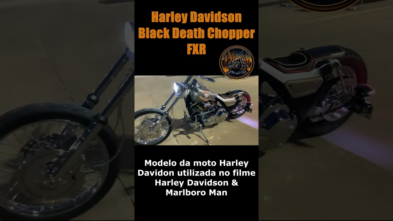 Harley Davidson Black Death Chopper FXR 