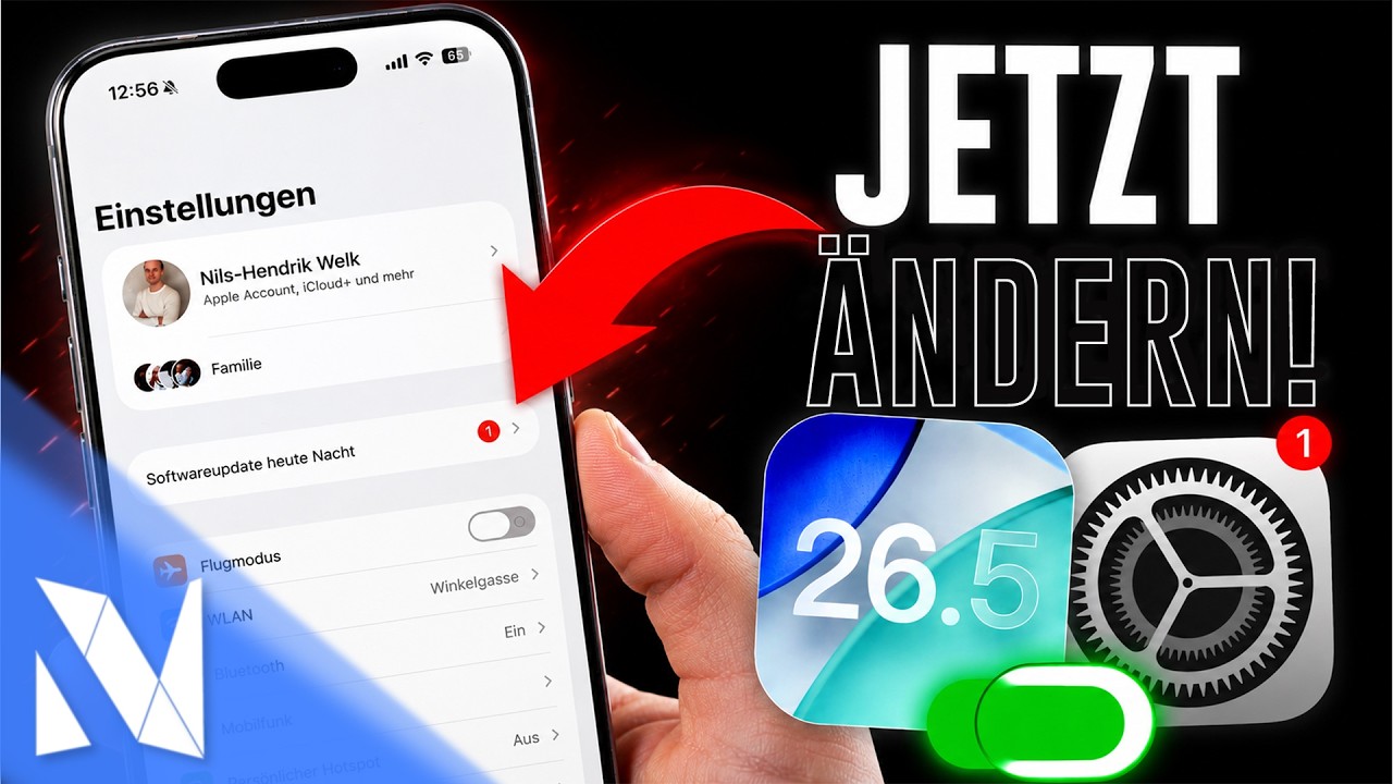 iOS 26.5 Einstellungen, die du JETZT ändern solltest! | Nils-Hendrik Welk