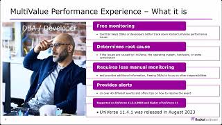 MultiValue Performance Experience Overview