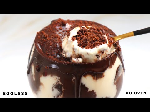 Chocolate brownie cake dessert - eggless