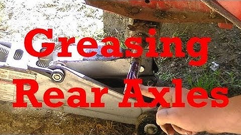 Greasing Rear Axles on Riding Lawn Mowers (Prevents Seizing)