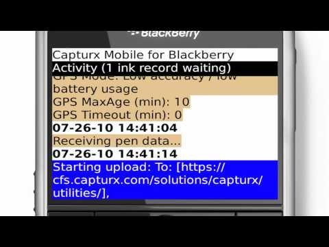7.Capturx Mobile for BlackBerry - Forms