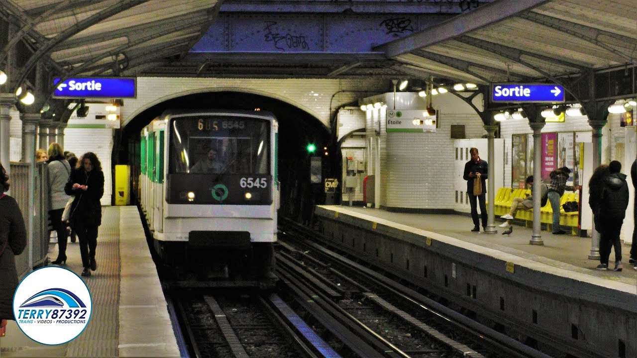 Métro de Paris - ligne 6 : Matériel MP73 Ratp - Stations Bir-Hakeim/Passy