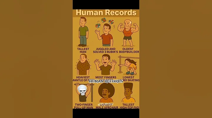 Top 4 CRAZIEST Human Records in the World! 🇺🇸😱 #Shorts