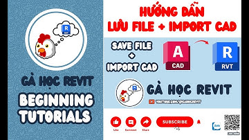 REVIT TUTORIAL - BUỔI 4: SAVE FILE - IMPORT CAD VÀO PHẦN MỀM REVIT ( CÓ LINK BÀI TẬP)