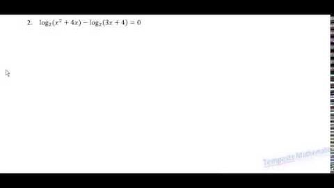 Solving Logarithmic Equations  - Advanced