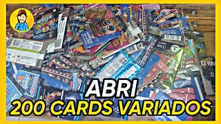 ABRINDO 200 PACOTES DE CARDS