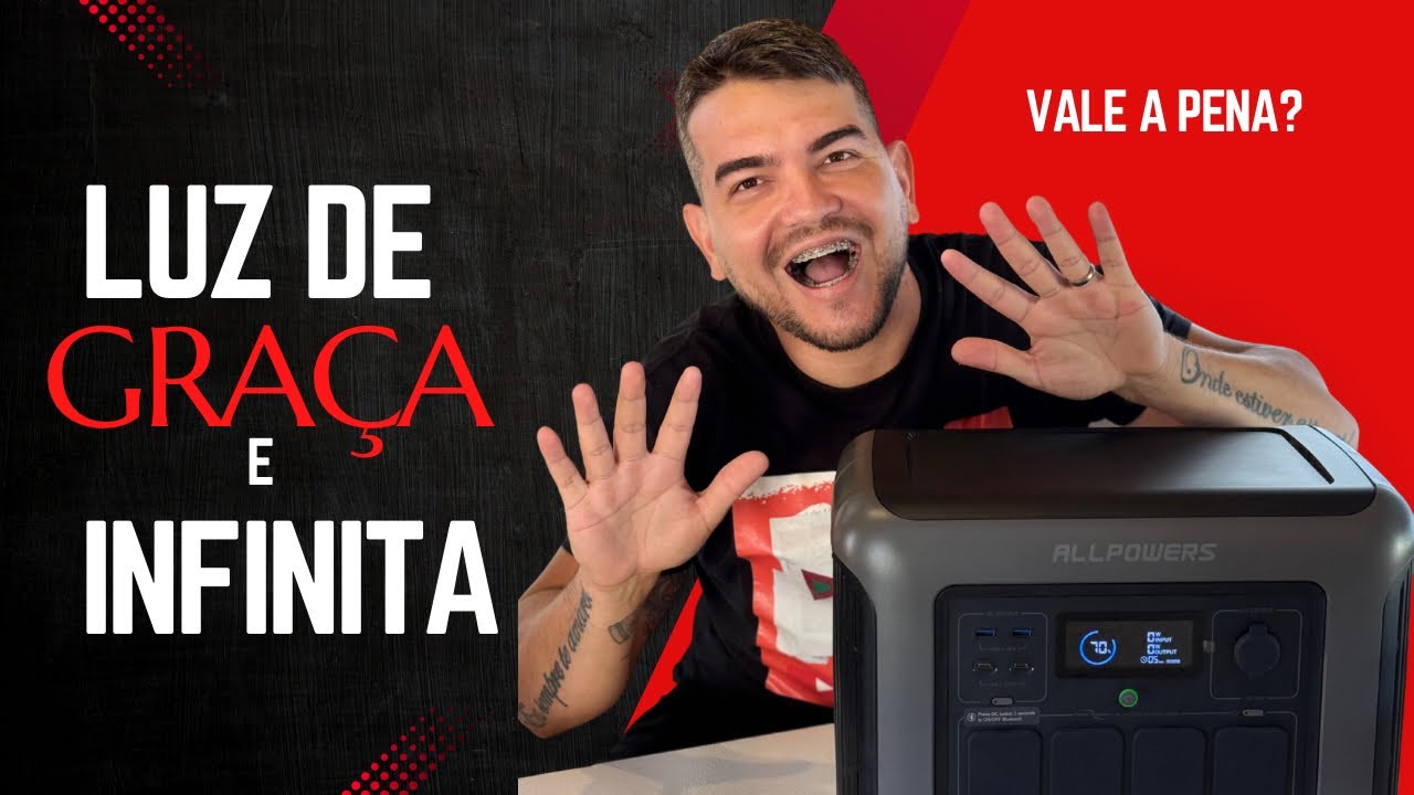 LUZ DE GRAÇA E INFINITA - a power station vale a pena? R1500 All powers