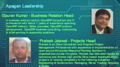 Apagen Directors - Exclusive Odoo 10 Service Provider