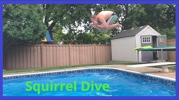 Can I DOUBLE BACK FLIP!?!  |  Diving Board Tricks  | Trying NEW Dive Stunts into the Pool!