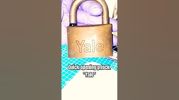 How to pick lock. How to open p.lock"YALE". #lockpick #lockpicking #picking #locksport