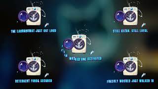 Custom Animated Twitch Alerts | Washing Machine Stream Alert Pack