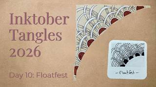How to Draw FLOATFEST | Tangle Pattern | Inktober Tangles 2026 Day 10