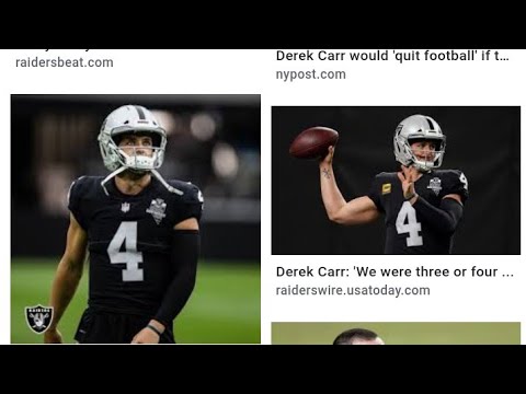 Las Vegas Raiders Derek Carr Says He Knows Jon Gruden Playbook, By: Eric Pangilinan