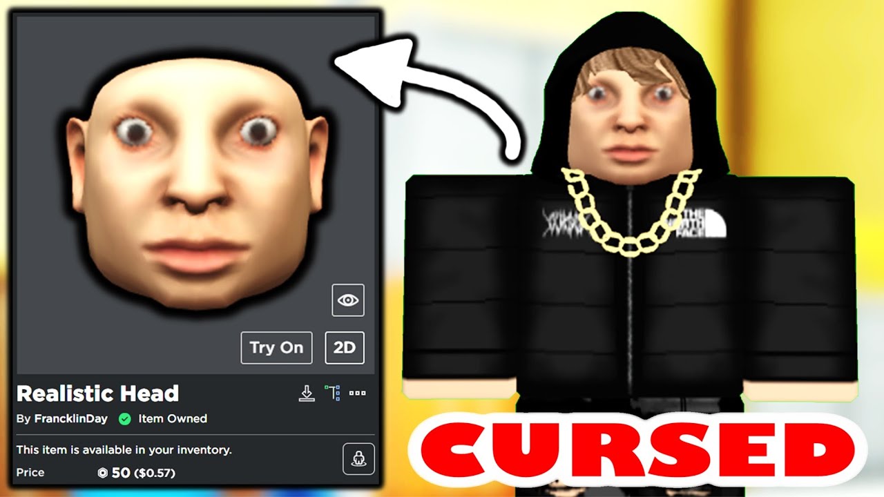 THE MOST CURSED MEME UGC SUS FACE IN ROBLOX! MAKE THE ROCK IN