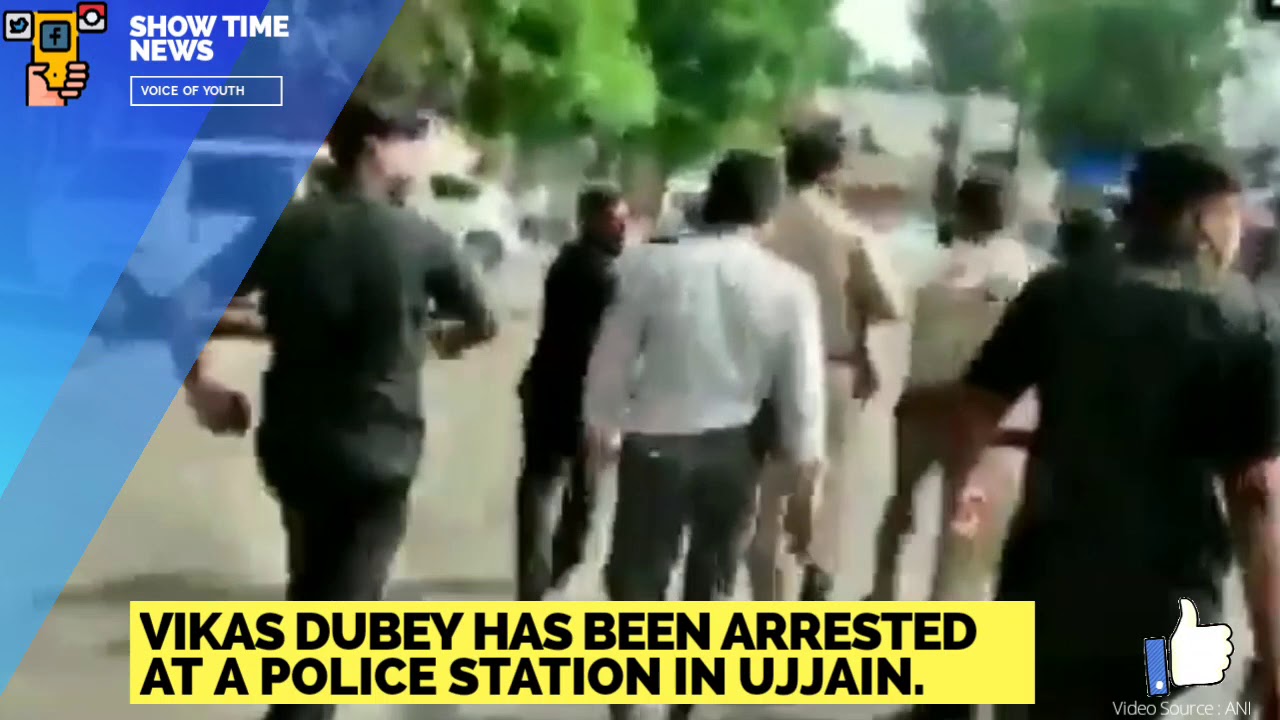 Vikas Dubey has been arrested at a police station in Ujjain | Show Time Newspaper