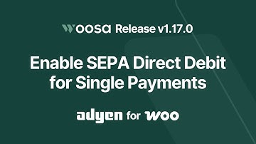 Enable SEPA Direct Debit For Single Payments (v.1.17.0 - Adyen WooCommerce plugin)