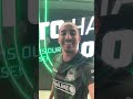 Первые слова Кристиана в чёрно-зелёной футболке 🖤🤗💚